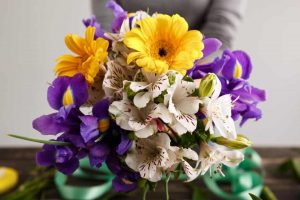 Arranjo de Alstroemérias
