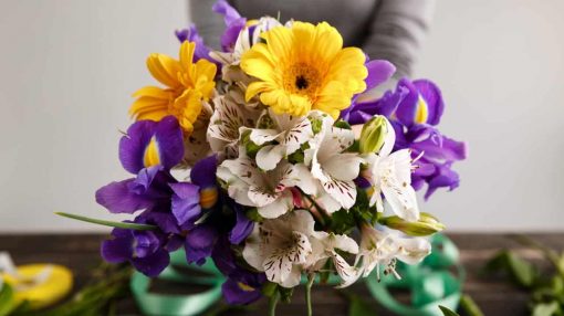 Arranjo de Alstroemérias